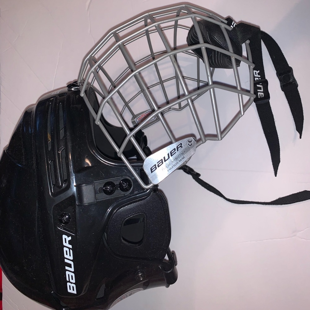 USED Bauer Hockey Helmet + Cage!!!